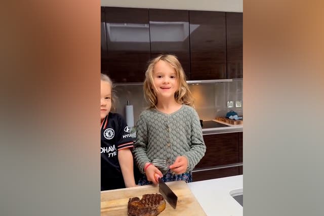 <p>Joe Wicks' five-year-old daughter cooks 'perfect' steak for family</p>