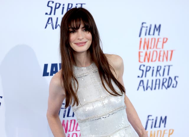<p>Anne Hathaway attends the 2024 Film Independent Spirit Awards on February 25, 2024 in Santa Monica, California</p>