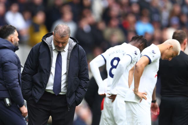 <p>Tottenham fell three goals down by half-time and left it too little, too late </p>