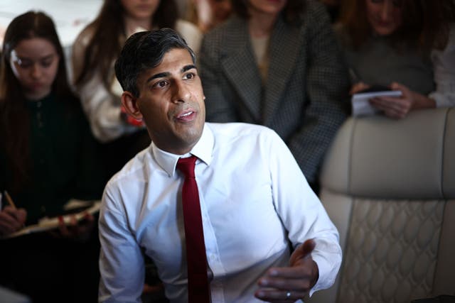 Prime Minister Rishi Sunak (Henry Nicholls/PA)