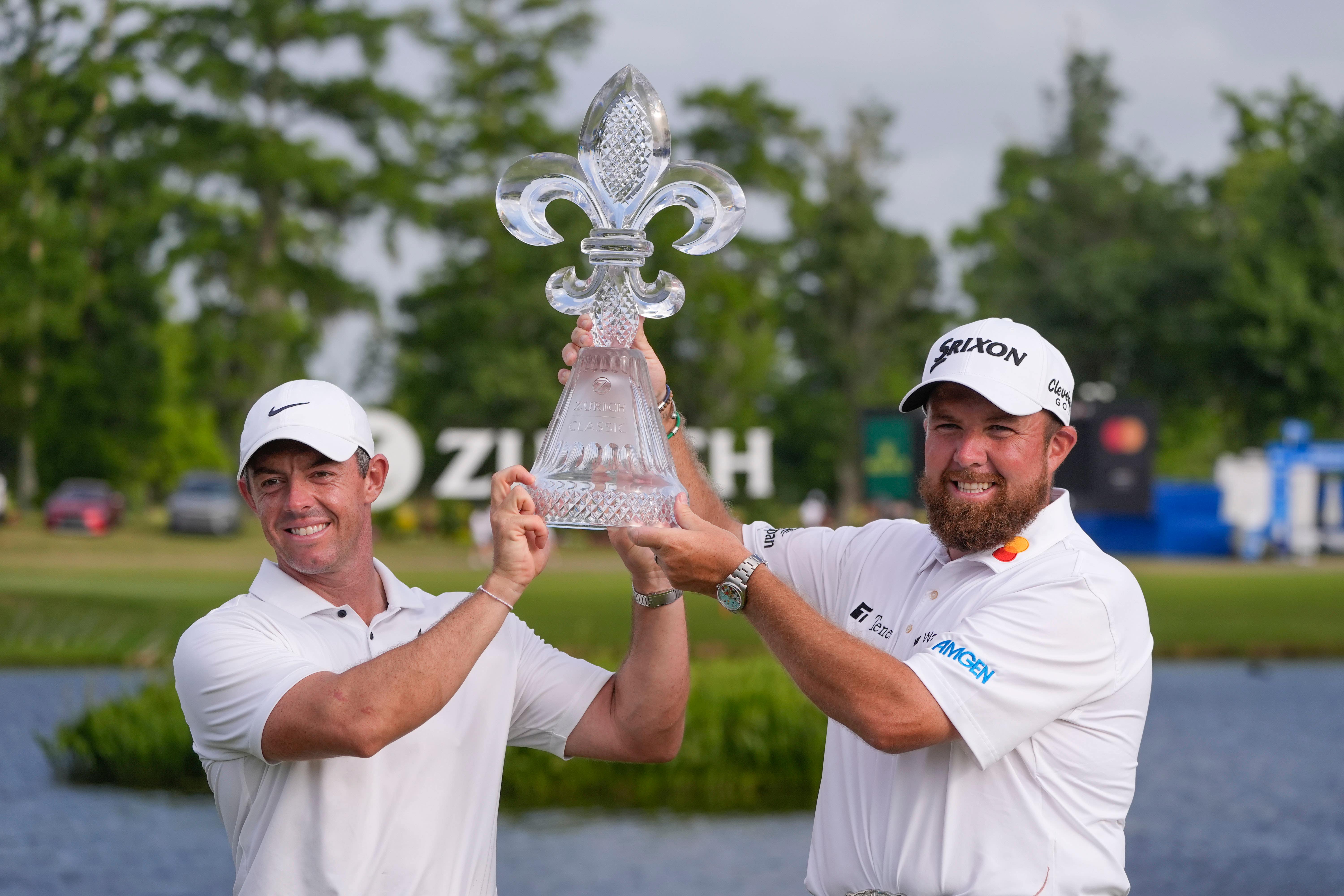 Rory McIlroy and Shane Lowry win Zurich Classic of New Orleans after play-off | The Independent