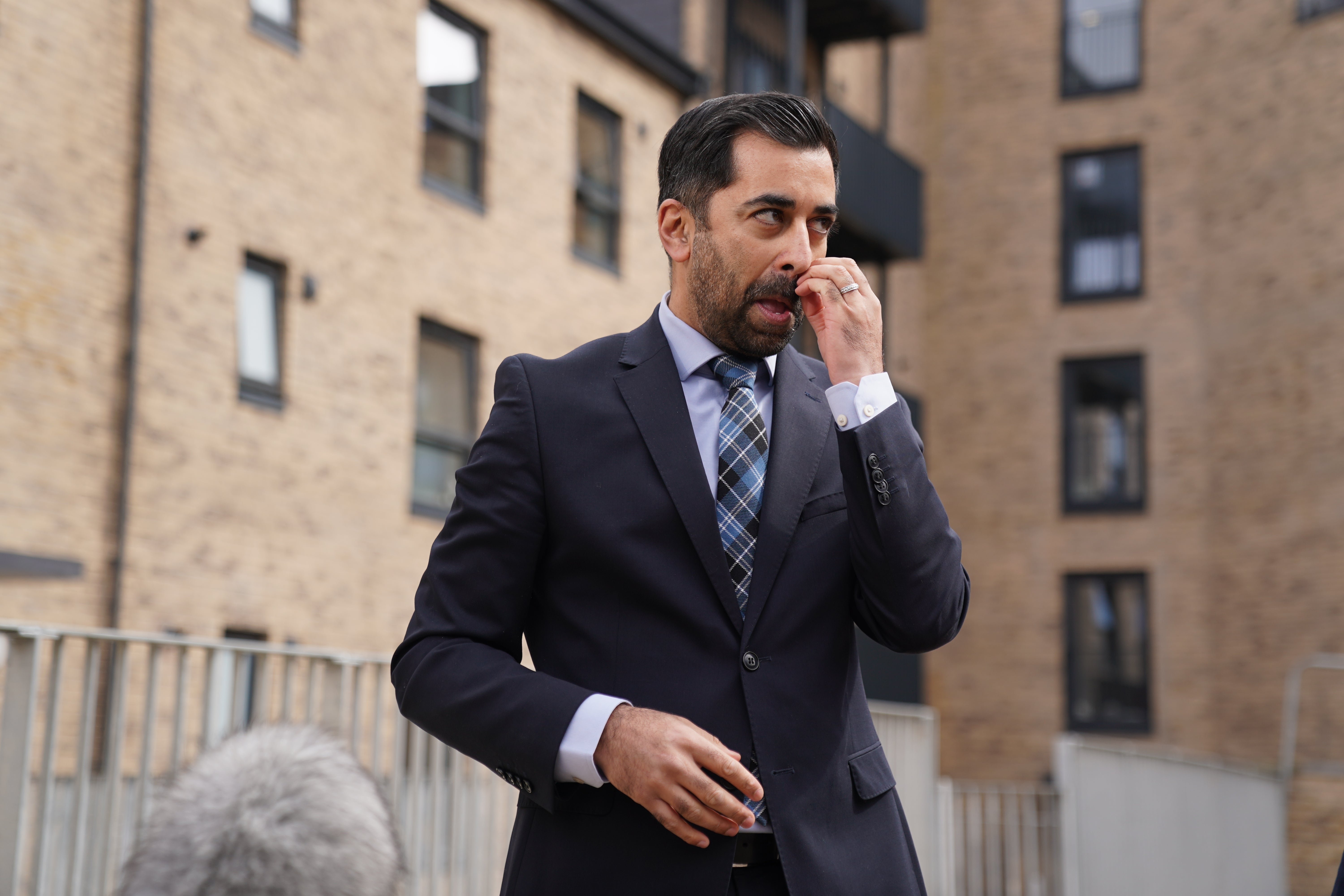 Humza Yousaf announced his resignation during a press conference