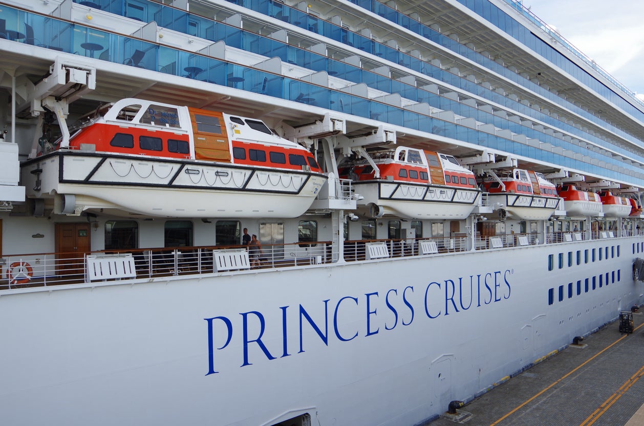Nearly 100 people fell sick on a Princess Cruises voyage this month