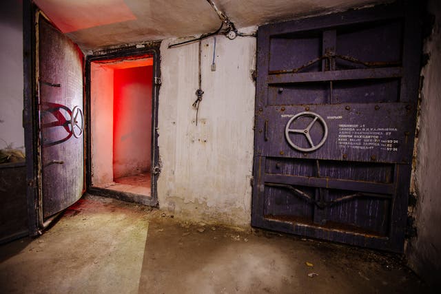 <p>File photo: A dark abandoned Soviet bunker</p>