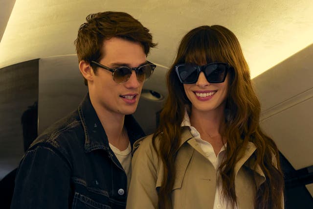 <p>Stylish couple: Nicholas Galitzine and Anne Hathaway in ‘The Idea of You’ </p>