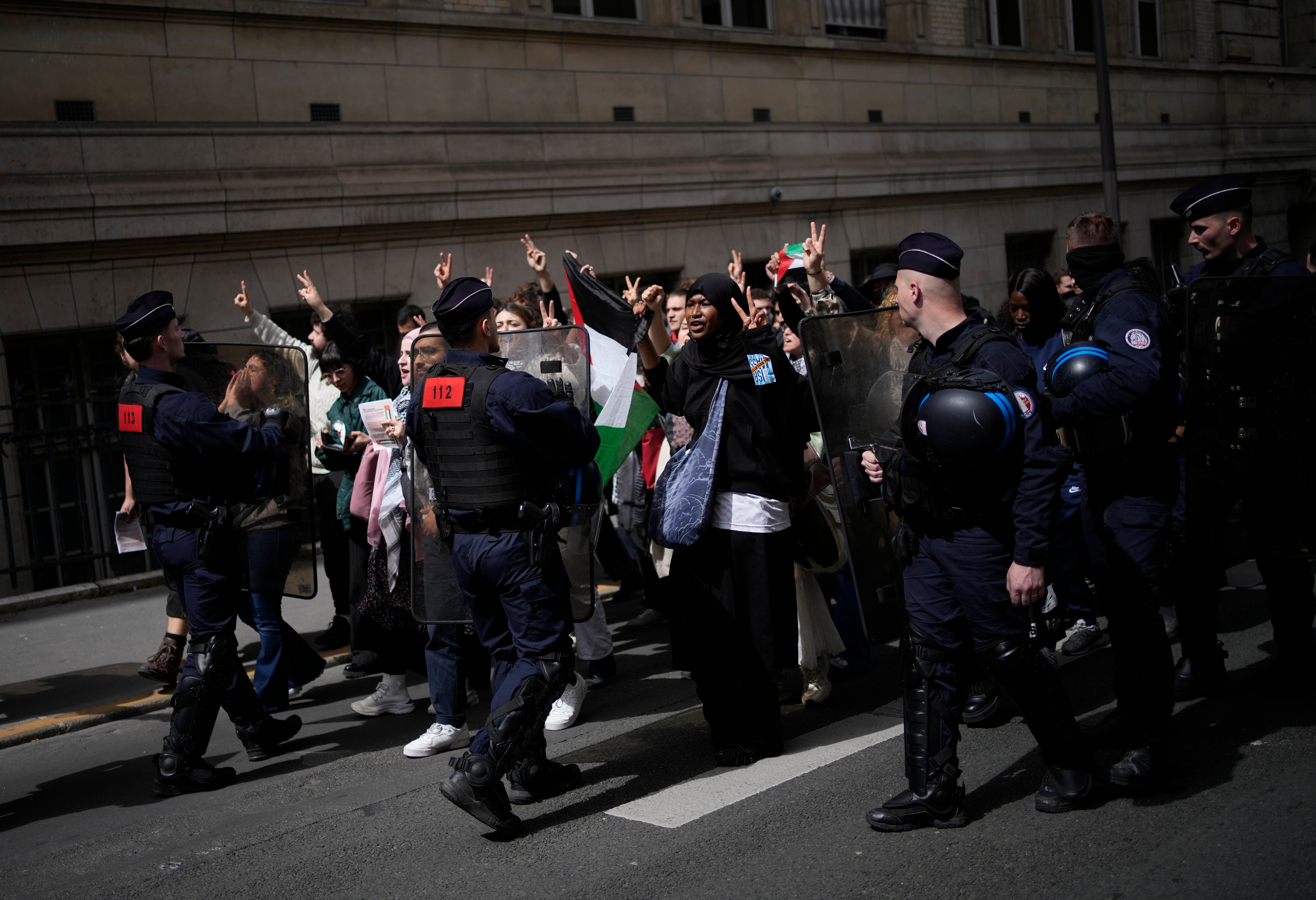 France Israel Palestinians Campus Protests