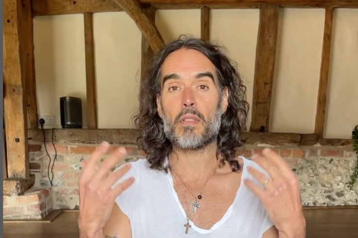Russell Brand tells his Instagram followers that baptism in the Thames left him feeling ‘changed, transitioned'
