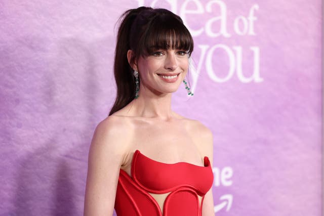 <p>Anne Hathaway attends the Prime Video's "The Idea Of You" New York premiere at Jazz at Lincoln Center on April 29, 2024 in New York City</p>
