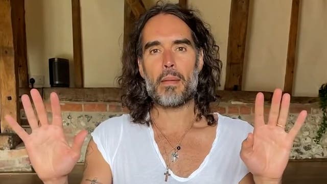 <p>Russell Brand calls baptism an ‘intimate experience’.</p>