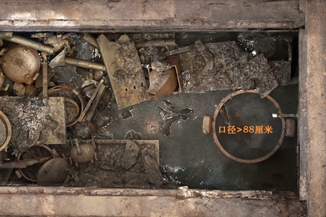 <p>Picture shows cultural relics unearthed from the Wuwangdun tomb discovered in Huainan, east China’s Anhui Province</p>