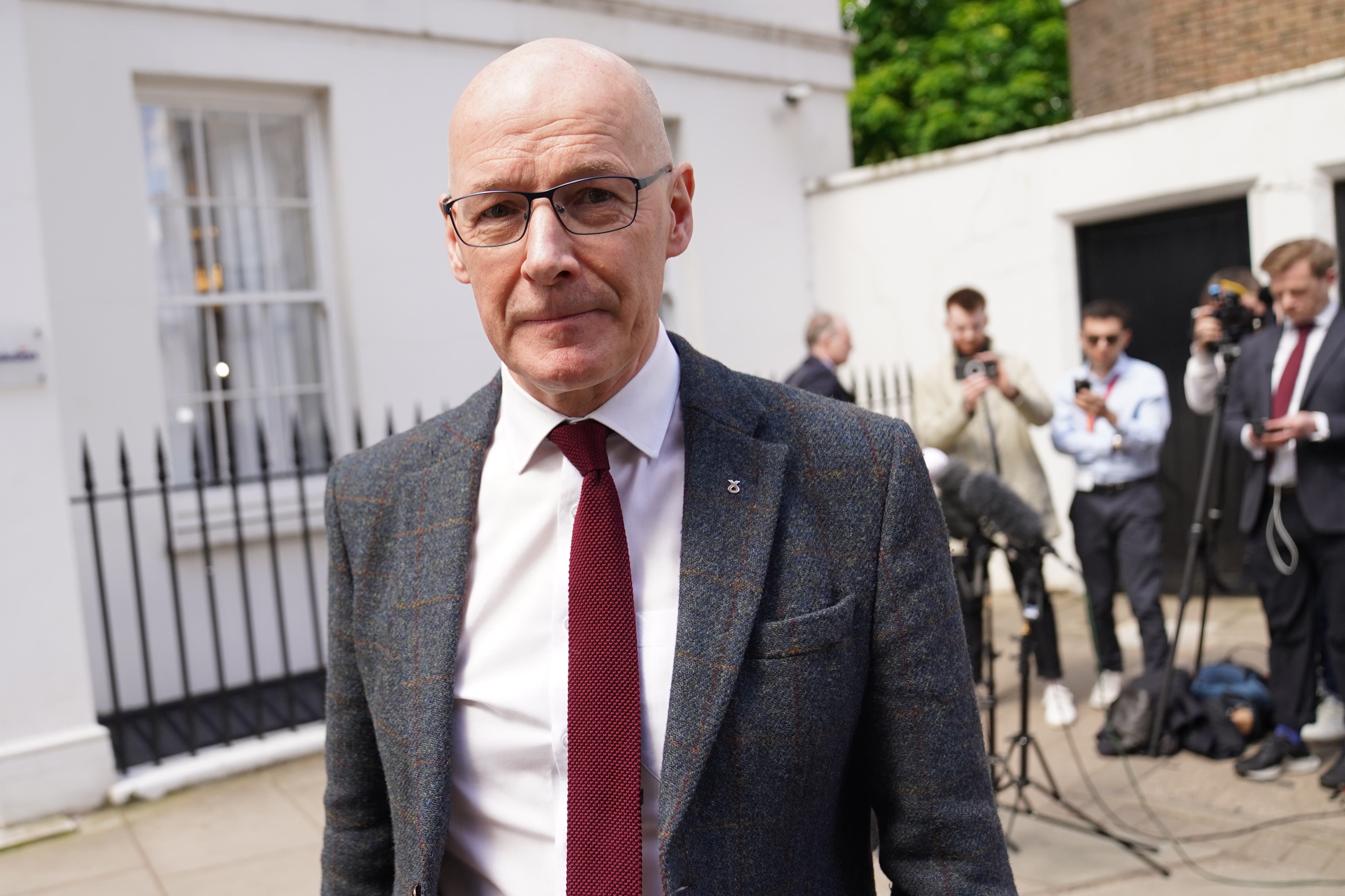 John Swinney has said he is ‘actively considering’ running for SNP leader (Stefan Rousseau/PA)