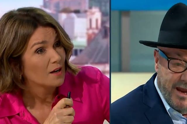 <p>George Galloway clashes with Good Morning Britain’s Susanna Reid.</p>
