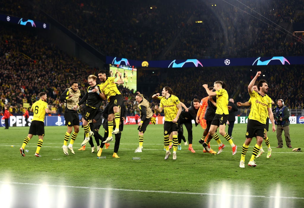 Borussia Dortmund face PSG in the Champions League semis