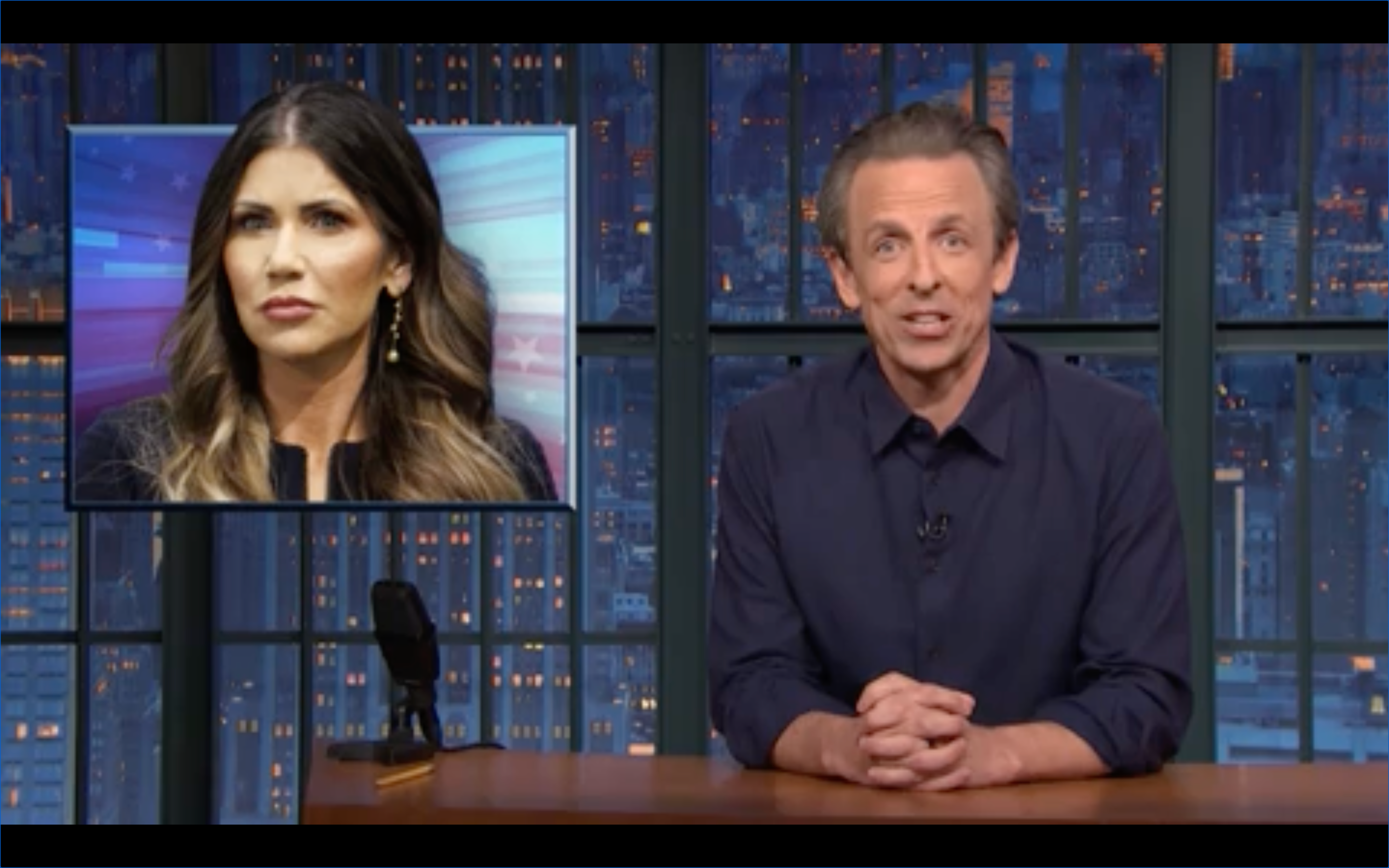 Seth Meyers blasting Kristin Noem about ‘bragging’ about killing her dog