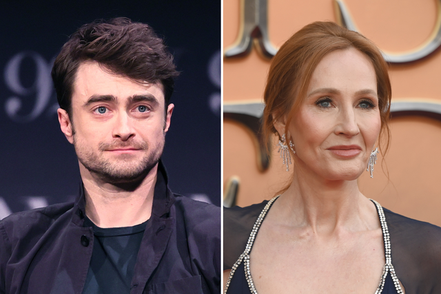 <p>Daniel Radcliffe and JK Rowling</p>