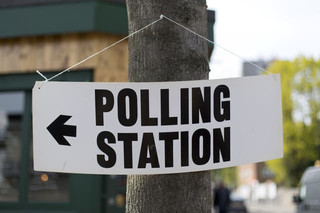 <p>Voters in England and Wales go to the polls on May 2 (PA)</p>