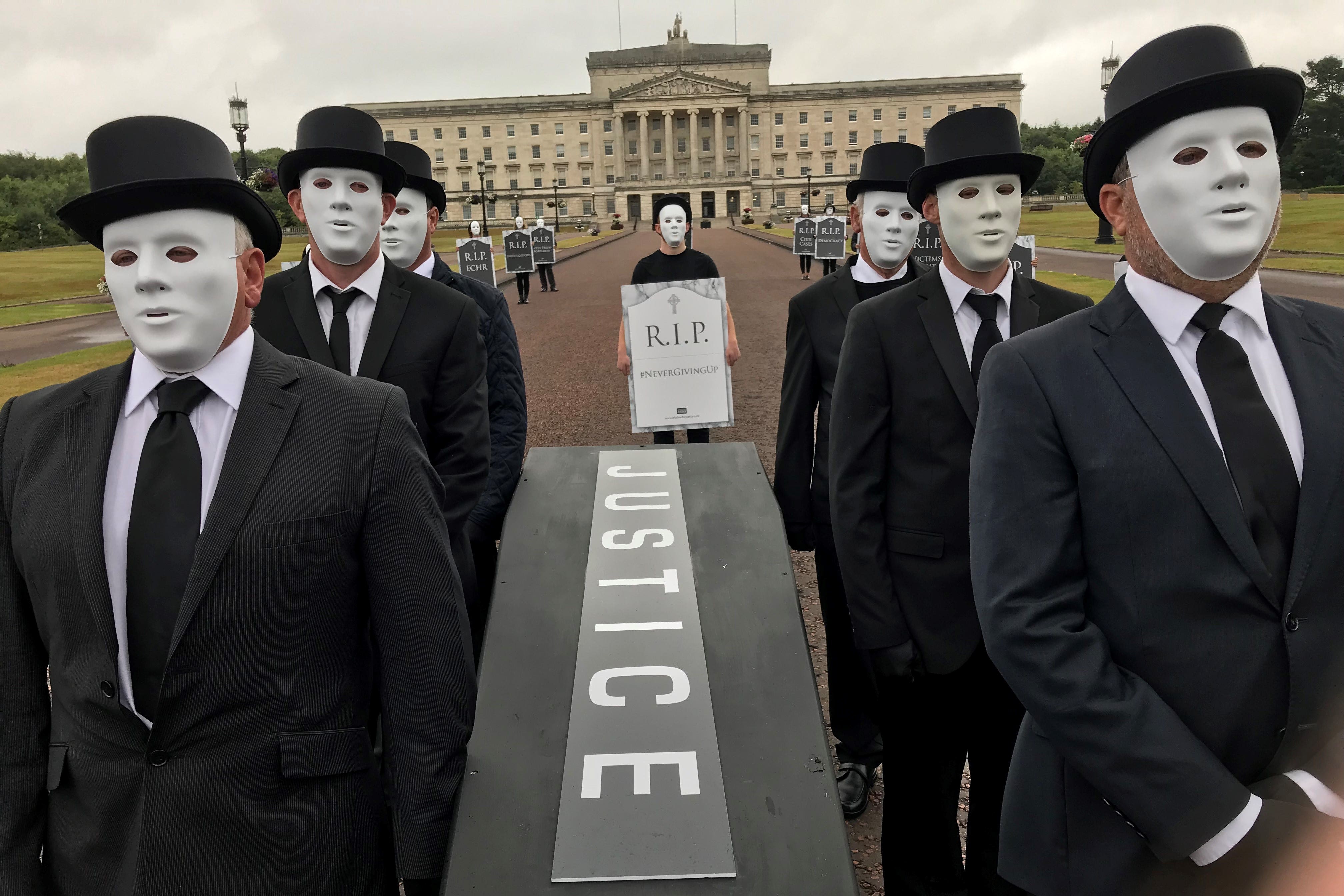 A number of protests took place against the Legacy Act, which created the Independent Commission for Reconciliation and Information Recovery (Jonathan McCambridge/PA)