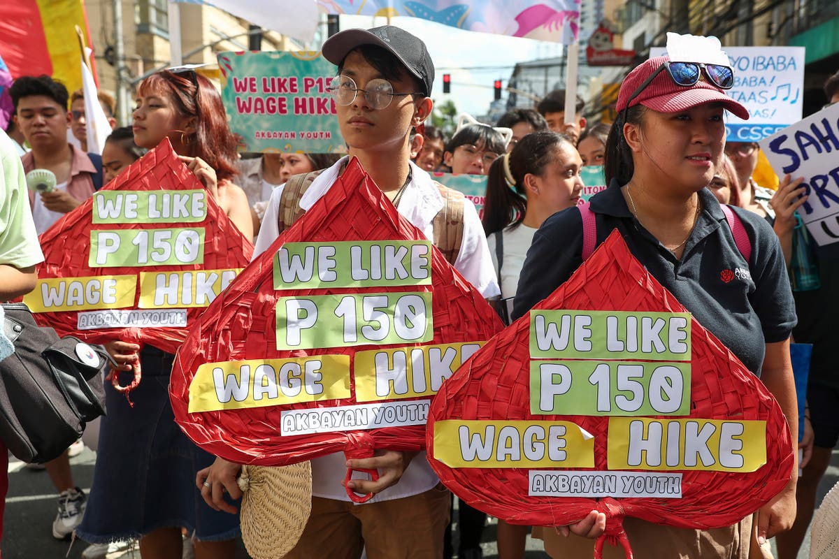 Workers and activists across Asia hold May Day rallies to call for greater labor rights