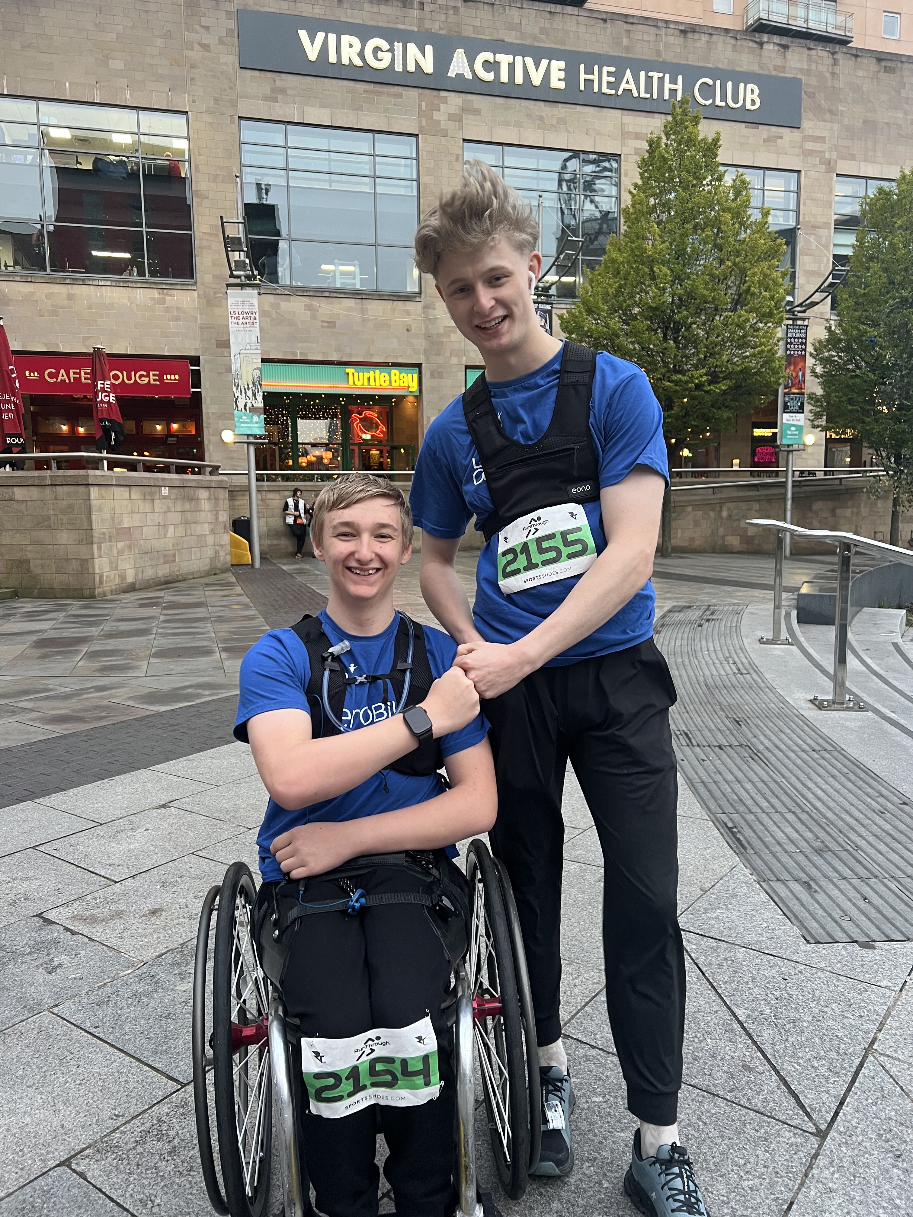 Tomas with his coach, Ben Adshead