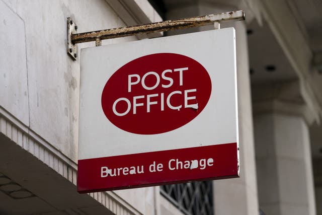<p>A Post Office sign (PA)</p>
