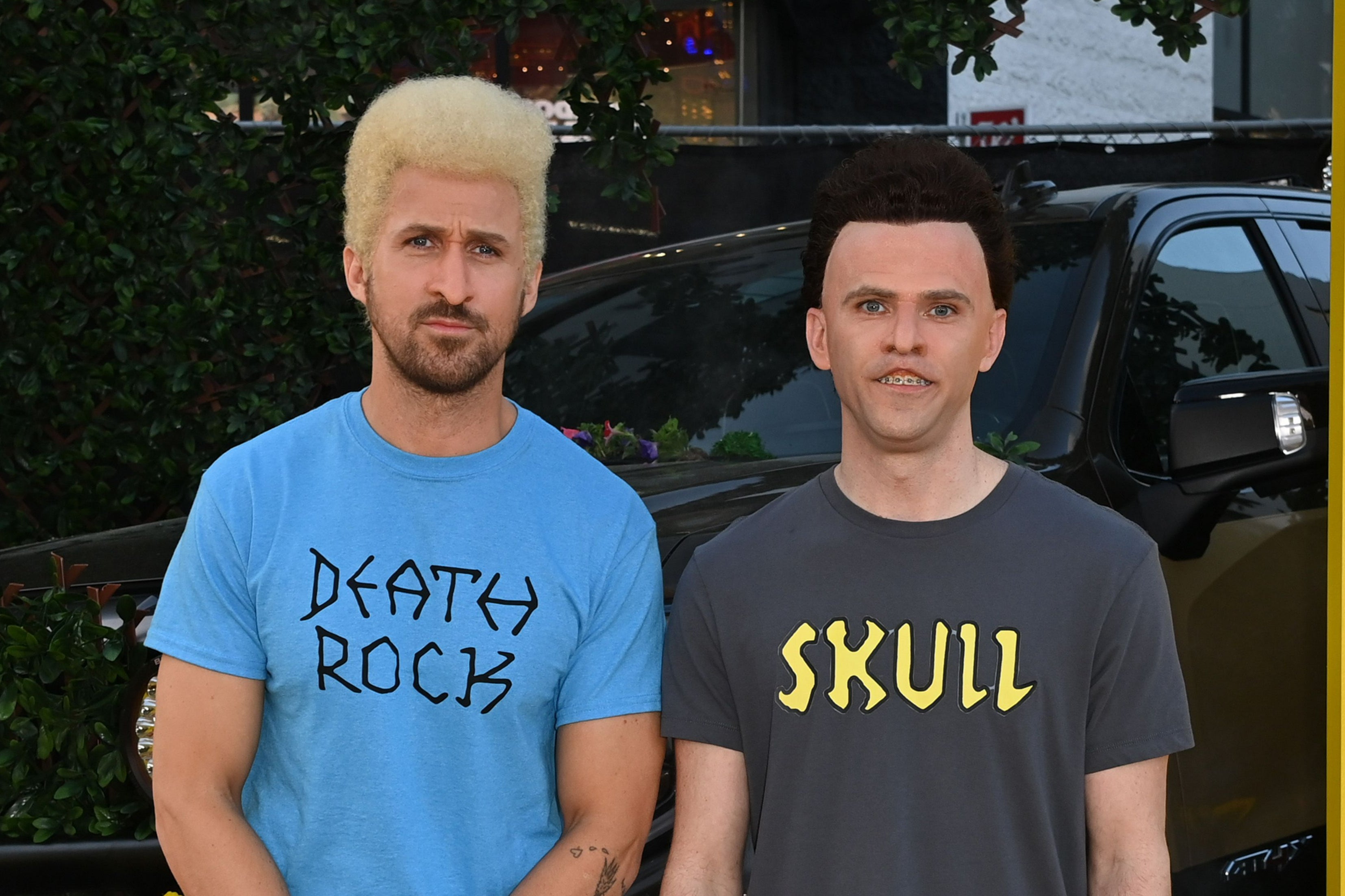 Ryan Gosling and Mikey Day dressed as Beavis and Butt-Head