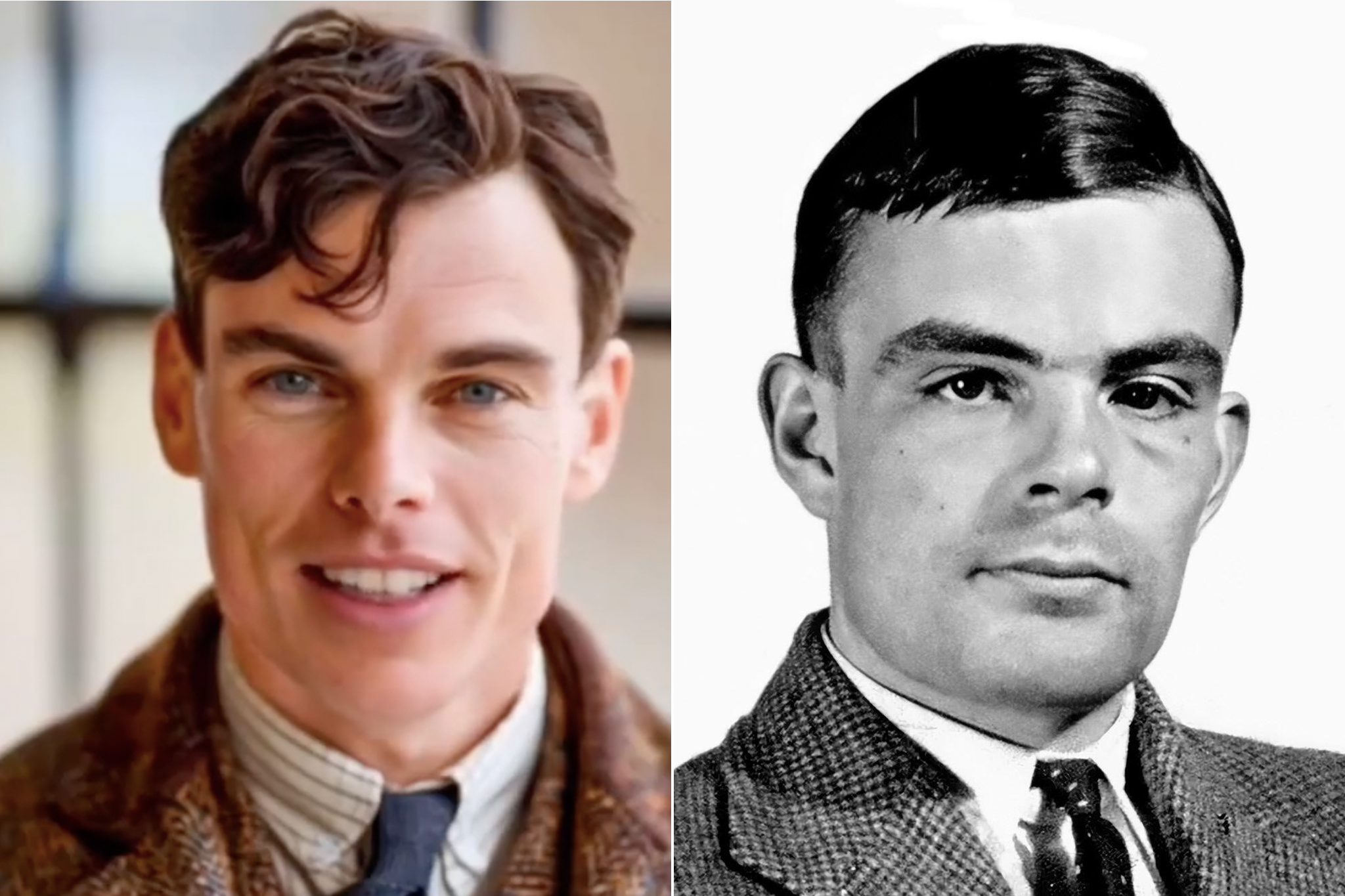 Alan Turing – the British mathematician who helped the Allies crack the Enigma code – appears in an advert as an avatar