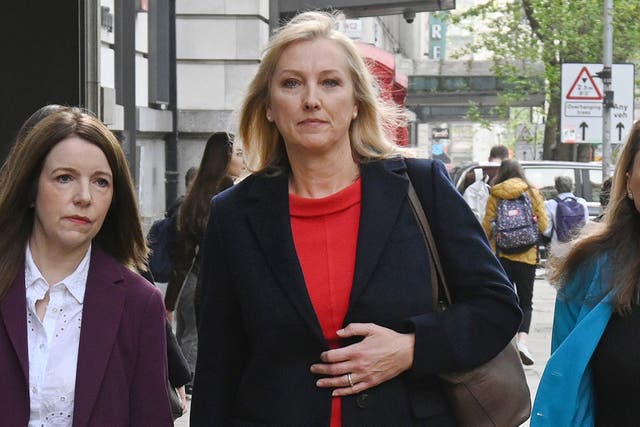 <p>BBC presenter Martine Croxall has appeared at her employment tribunal to mark the beginning of her legal action against the broadcaster</p>