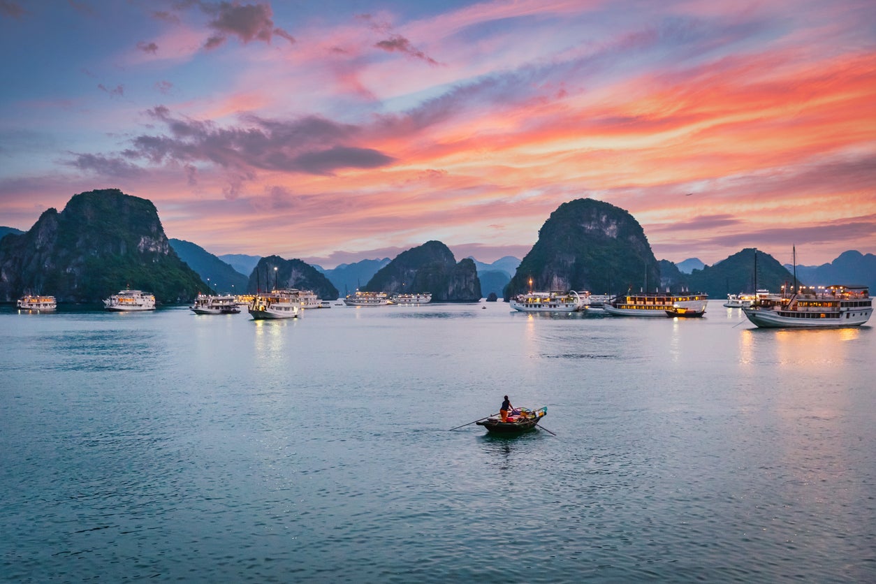 Ha Long Bay lies in northeastern Vietnam