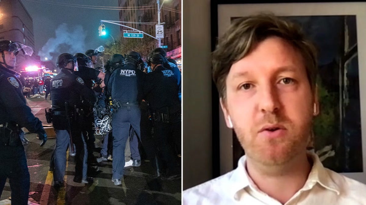 Columbia protest police raid ‘felt like a war zone’, says The Independent’s Richard Hall