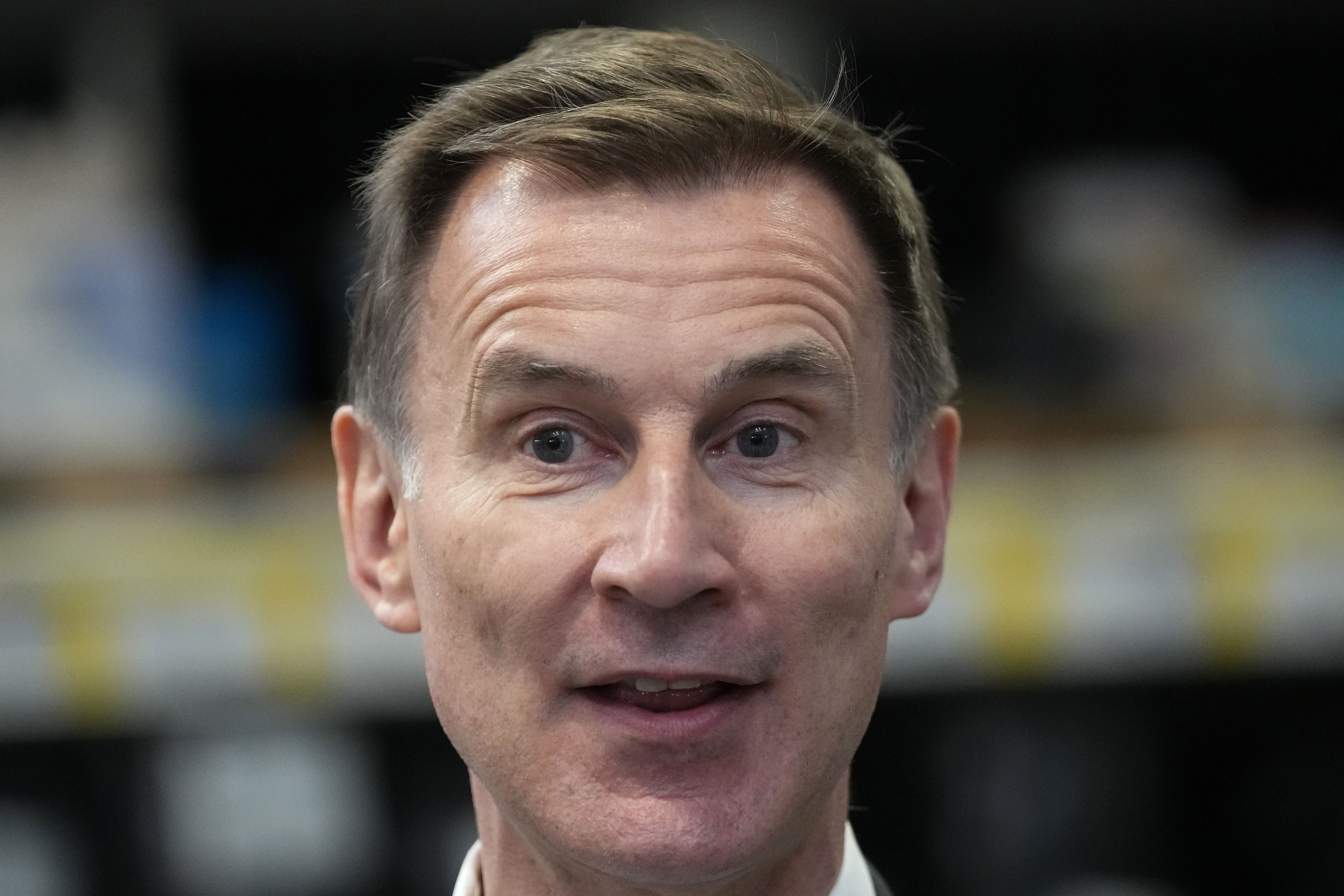 Chancellor Jeremy Hunt said he expects significant losses for the Tories in the local elections (PA)