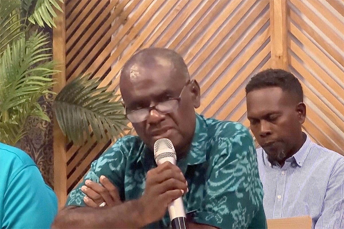 Solomon Islands lawmakers elect former Foreign Minister Jeremiah Manale as new prime minister