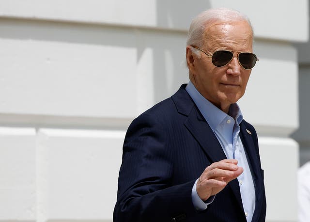 <p>US president Joe Biden departs White House on 30 April 2024 in Washington, DC. Biden is traveling to Delaware for campaign event</p>