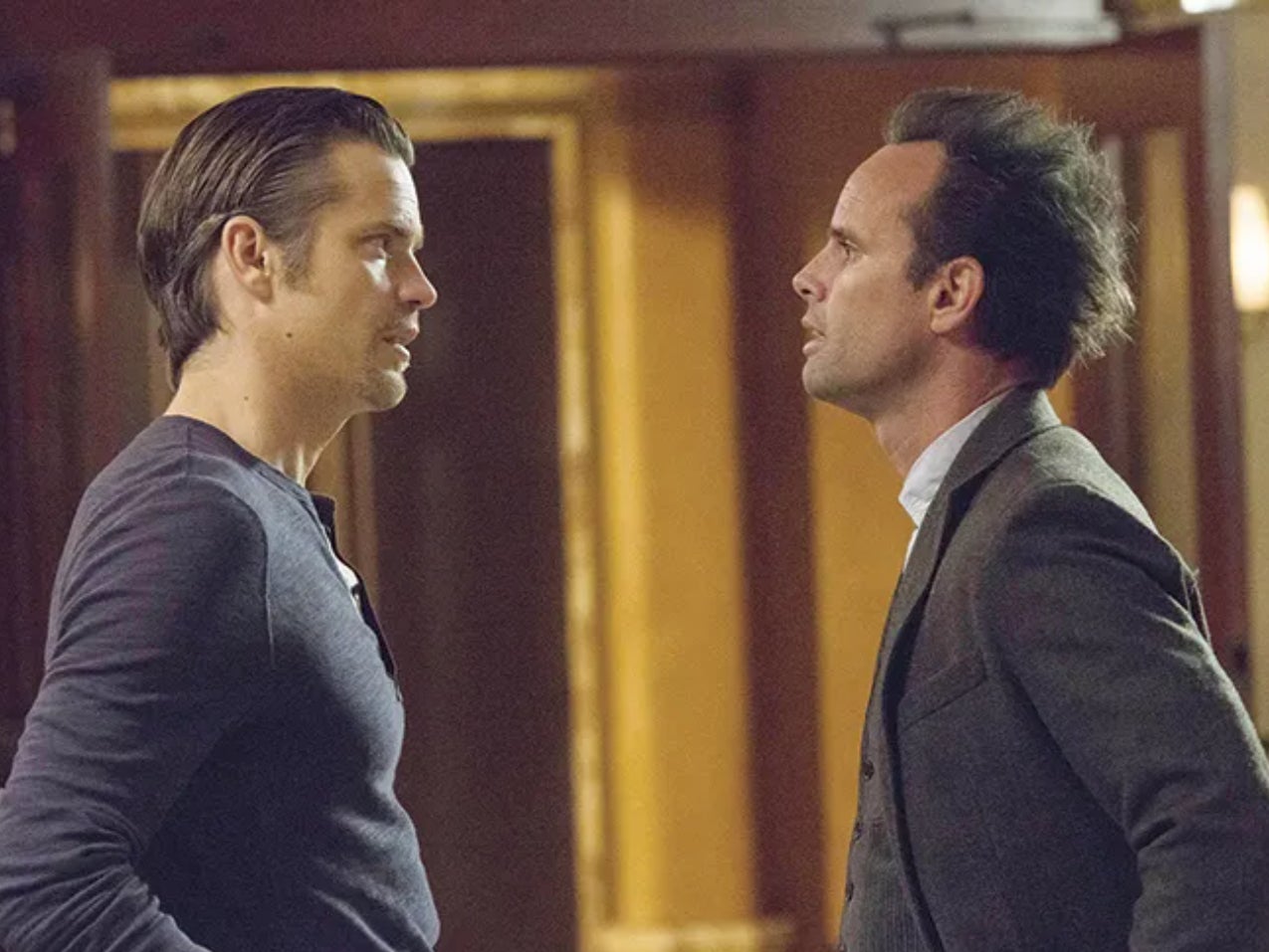 Timothy Olyphant and Walton Goggins are still good friends despite falling out ‘towards the end’ of ‘Justified’