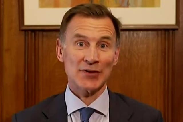 <p>Jeremy Hunt responds to Lee Anderson claims Rishi Sunak treated him badly by suspending him from Tories.</p>