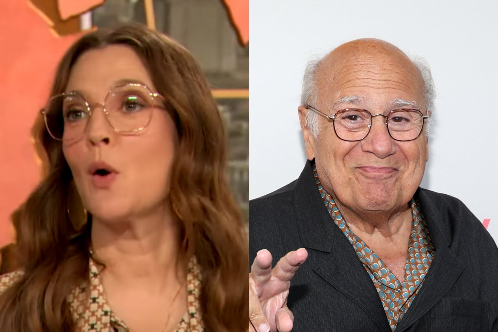 Drew Barrymore and Danny DeVito