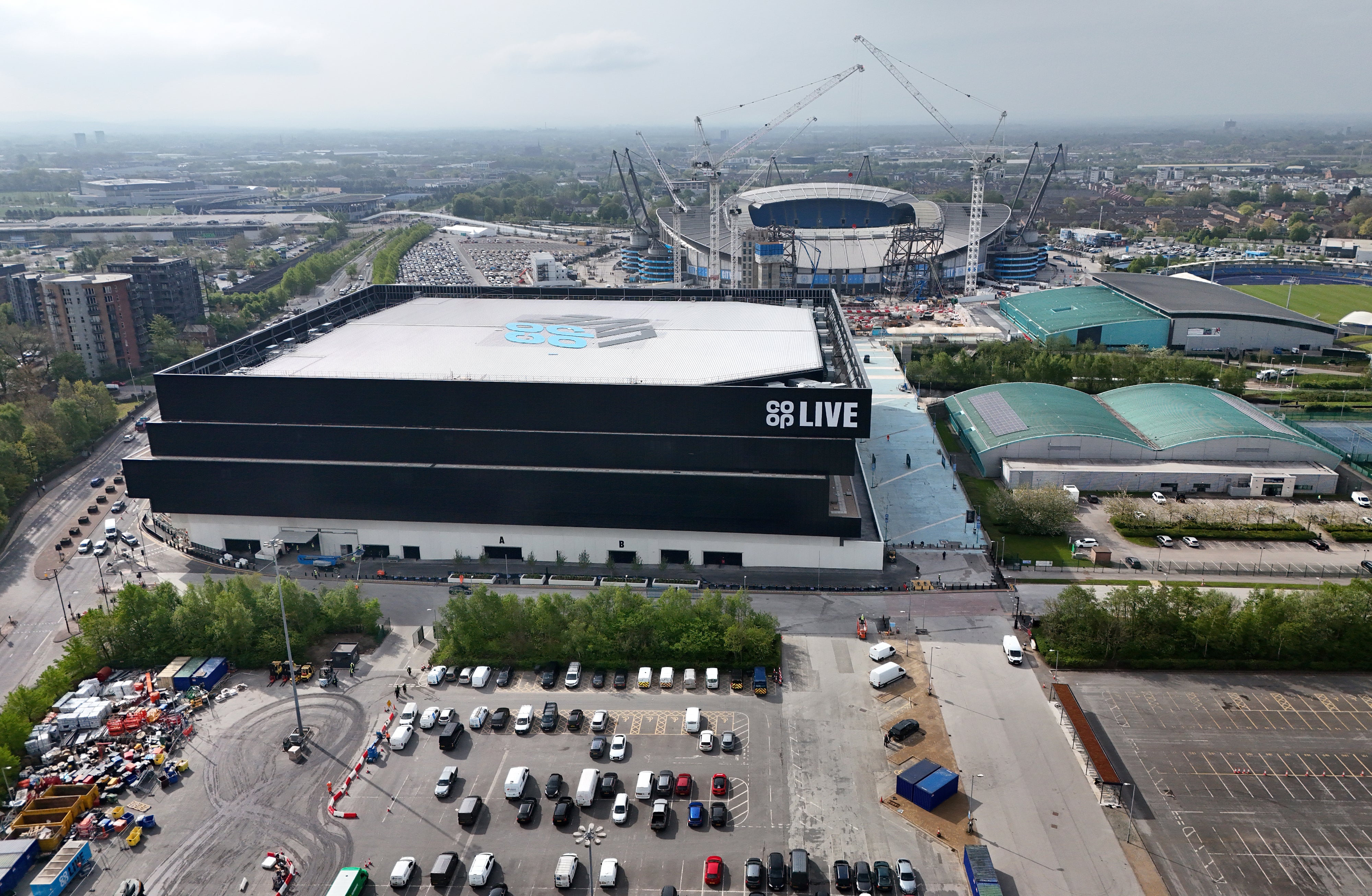 A view of the Co-op Live arena in Manchester