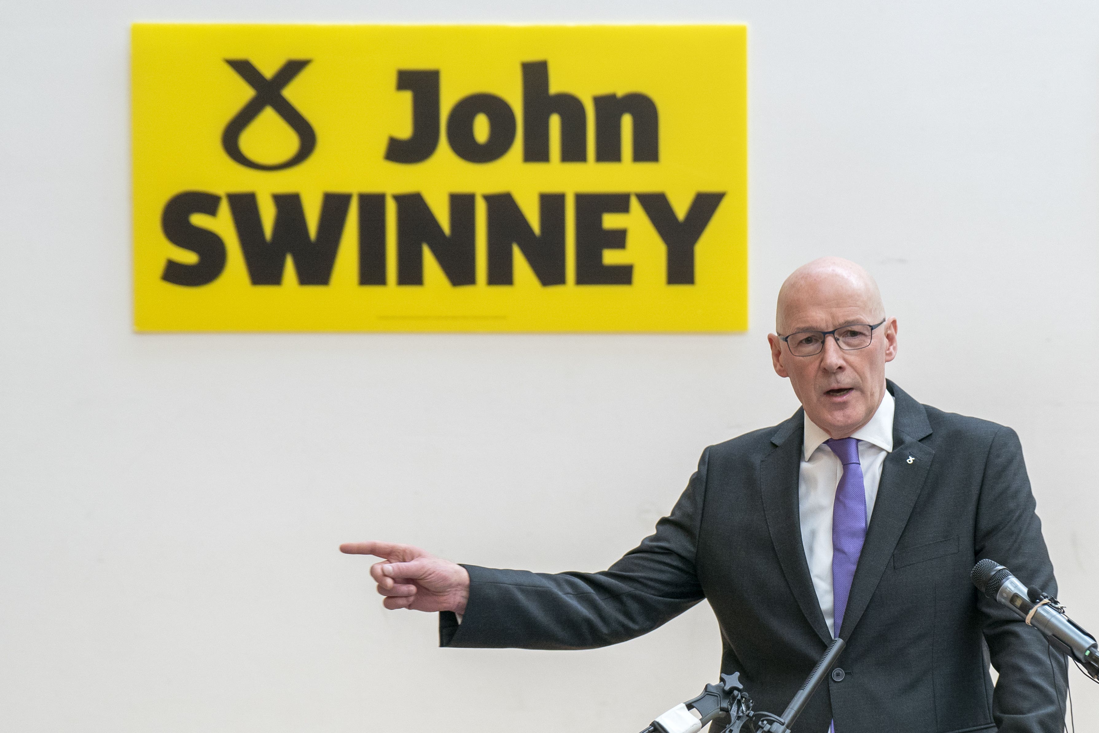 John Swinney will run for the top job in Scottish politics (Jane Barlow/PA)