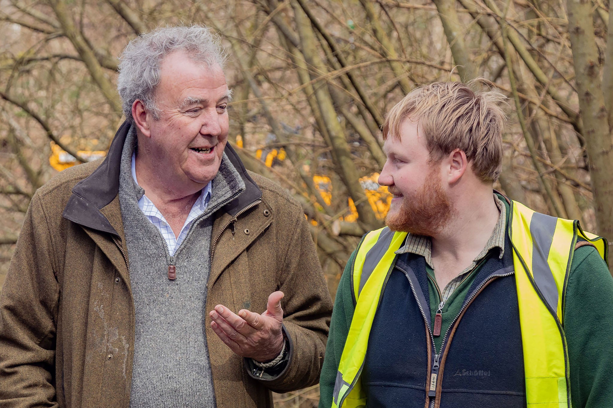 Jeremy Clarkson and Kaleb Cooper in ‘Clarkson’s Farm'