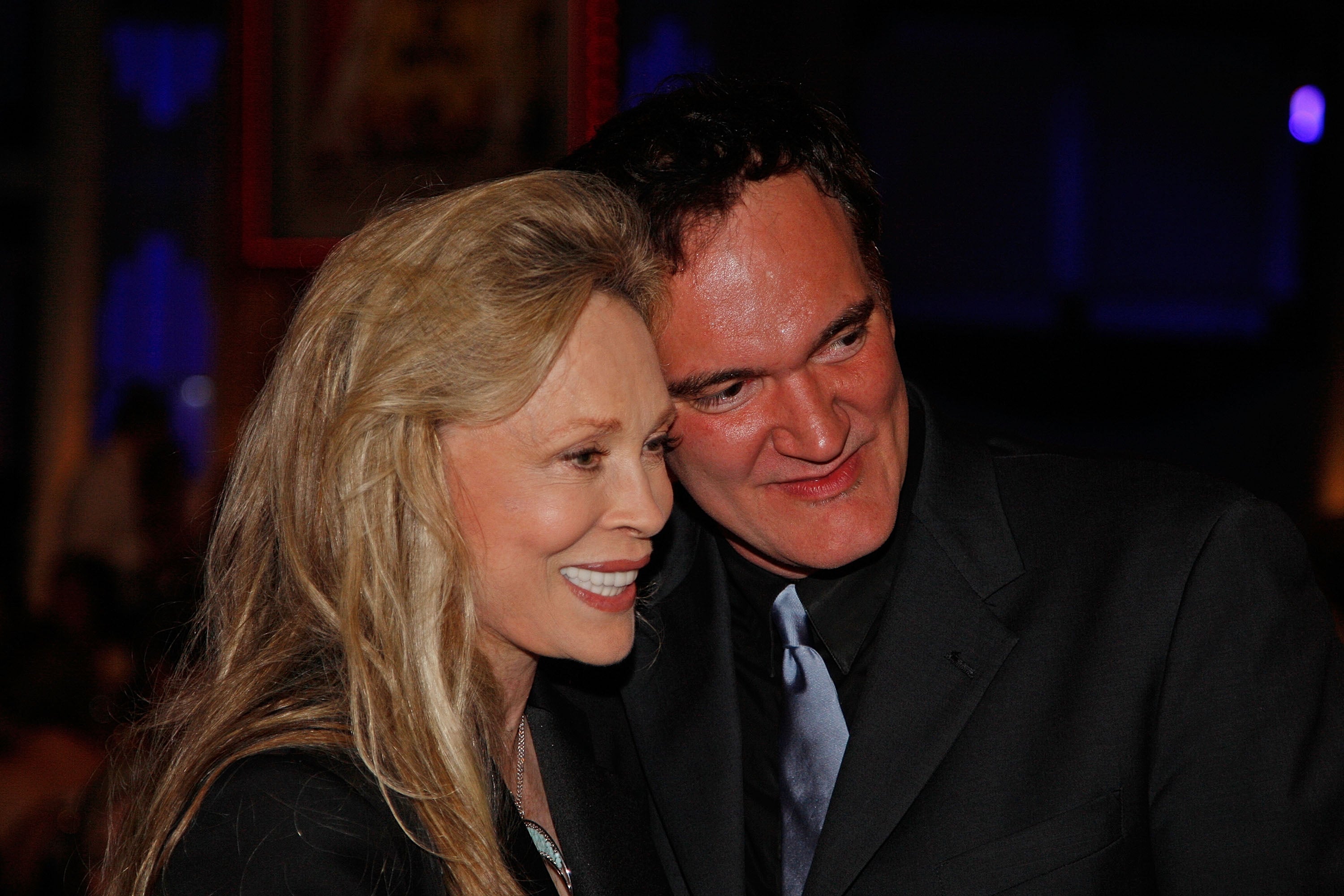 Dunaway and director Quentin Tarantino in 2008