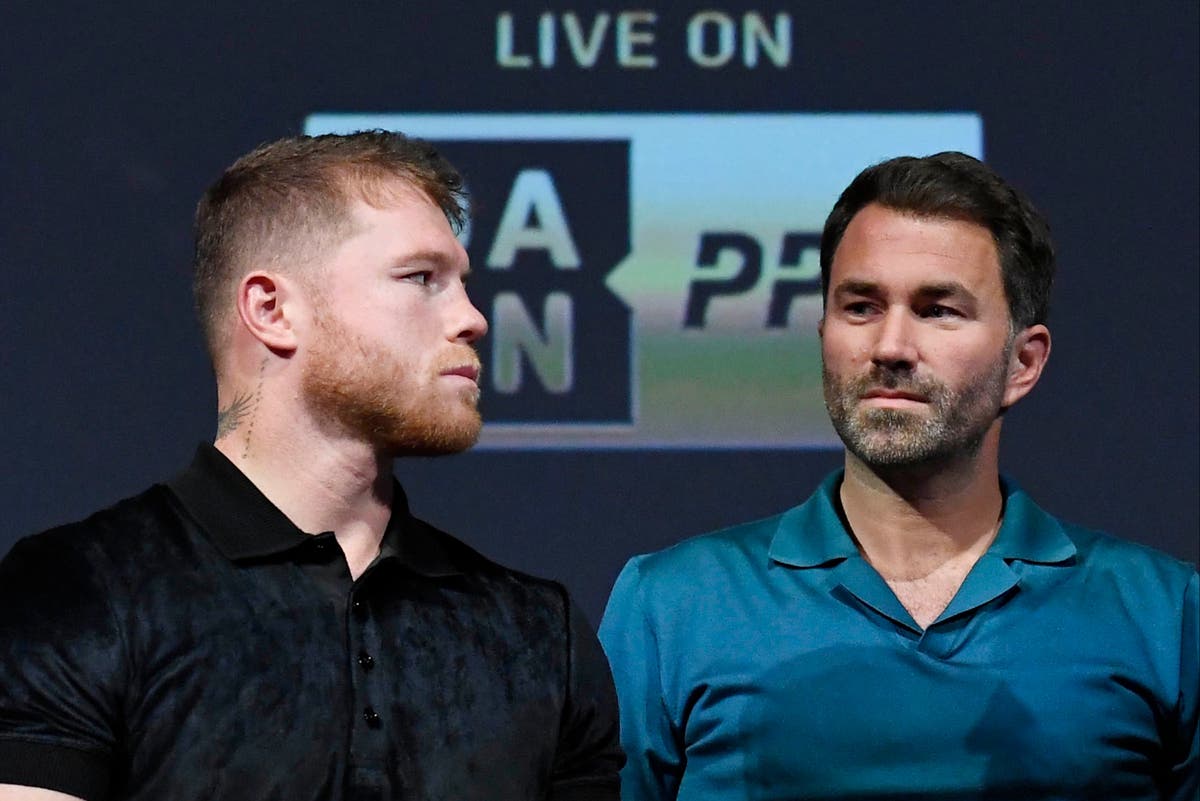 Canelo Alvarez could ‘chin’ Oscar De La Hoya at weigh-in, Eddie Hearn warns