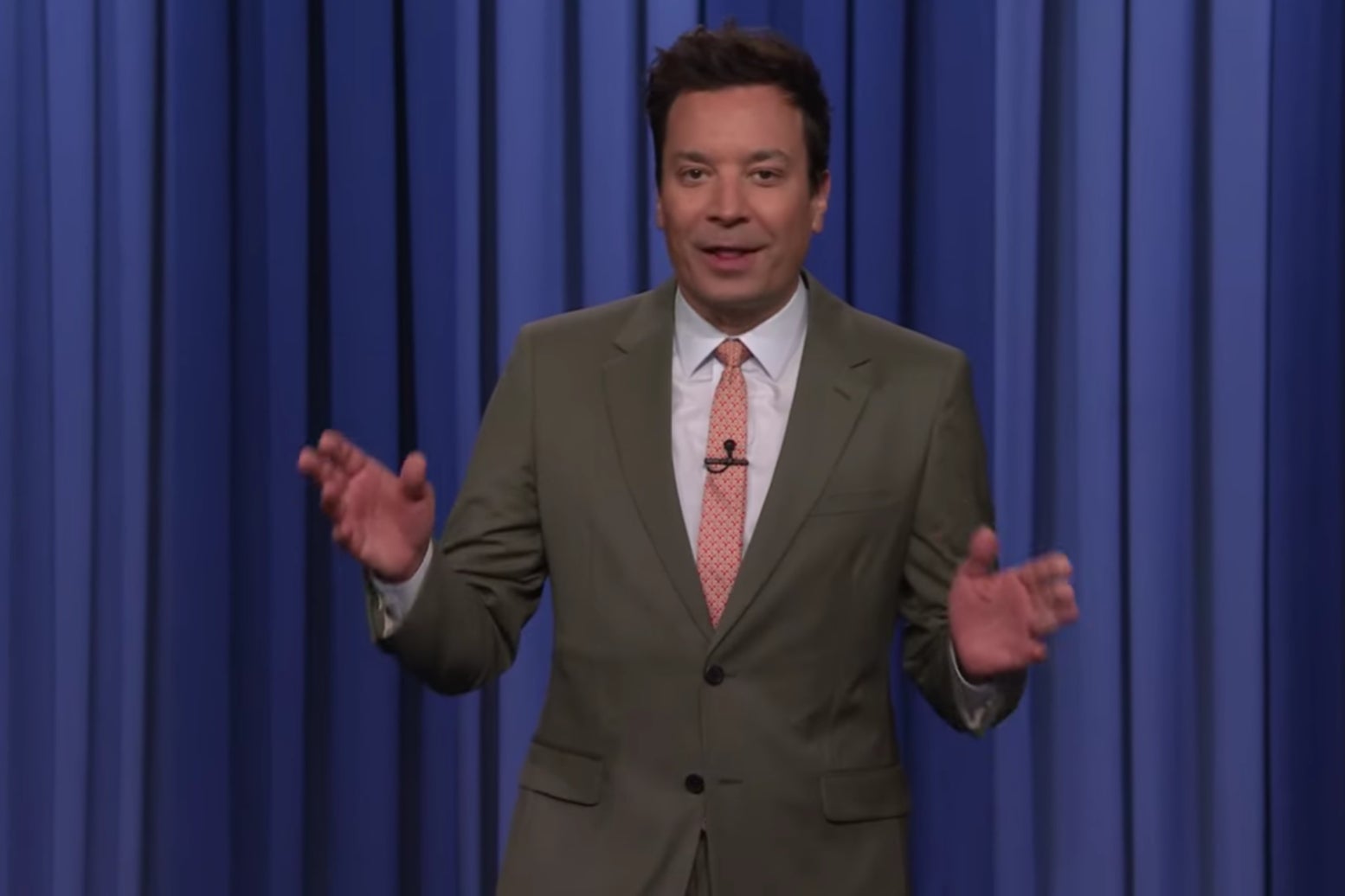 Jimmy Fallon mocks Donald Trump in the opening monologue to The Tonight Show on Wednesday 1 May 2024