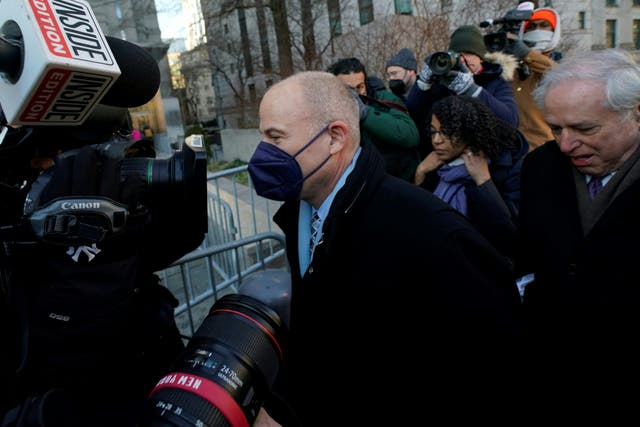 <p>Former attorney Michael Avenatti arrives at a federal court in Manhattan for his criminal trial on January 27, 2022 in New York</p>