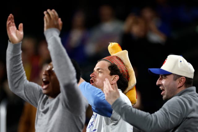 <p>The man was seen cheering on the Mets during their game against the Chicago Cubs at Citi Field on 30 April, 2024 in the Queens borough of New York City. </p>
