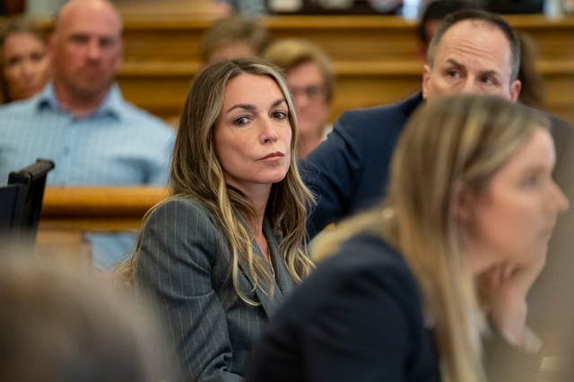 <p>Karen Read sits with her legal team team in court, Thursday, May 2, 2024, in Dedham, Mass. </p>