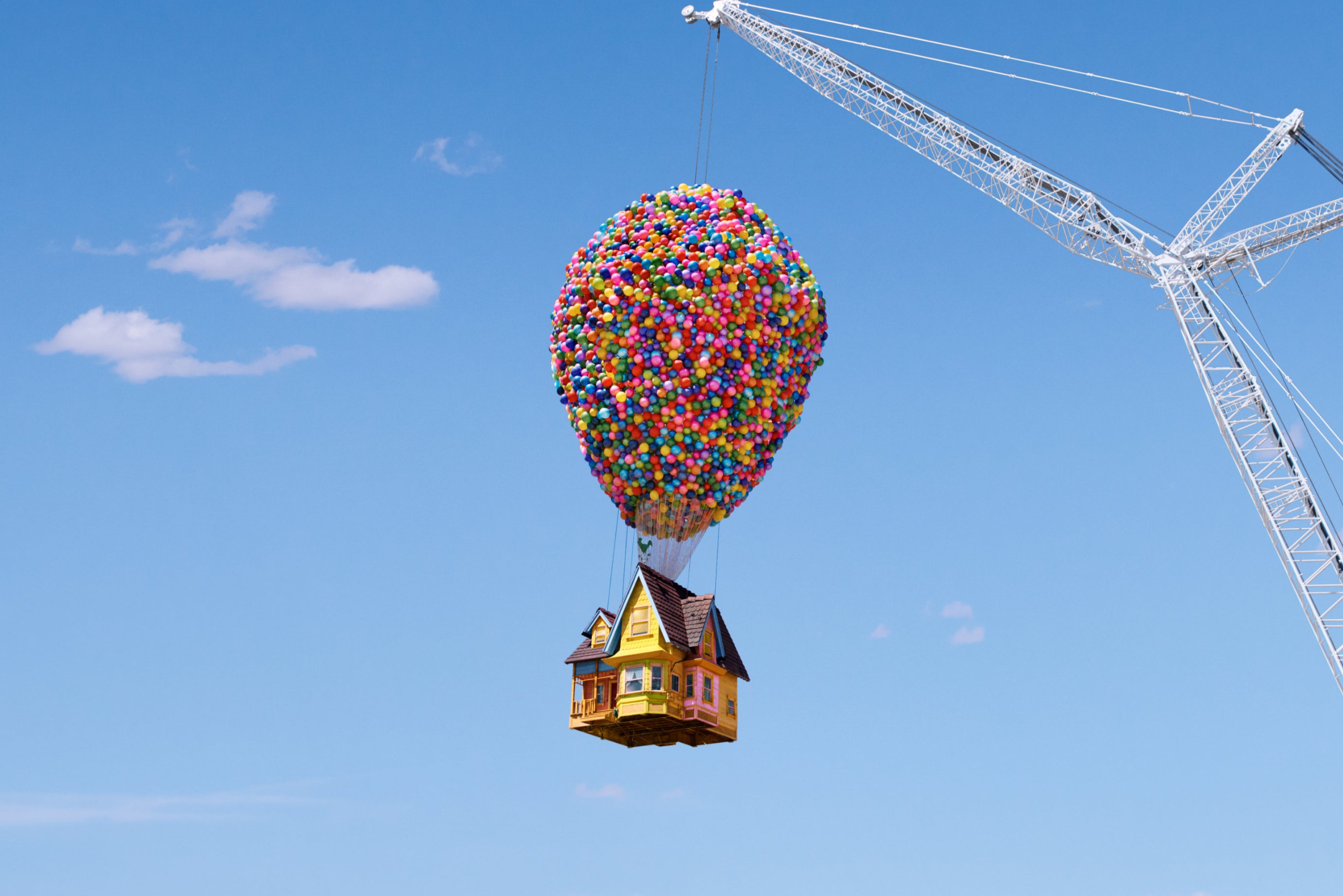 Defying gravity: Enjoy your very own ‘Up’ experience (with a little help from a crane)