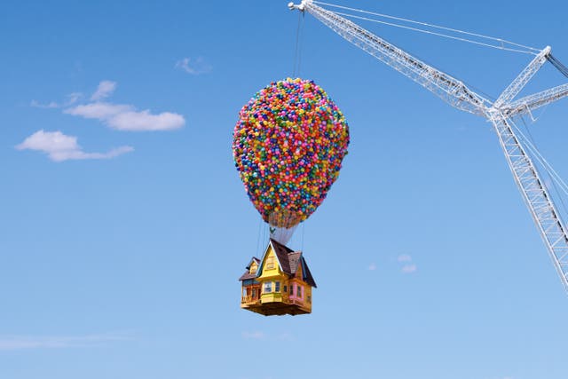 <p>Defying gravity: Enjoy your very own ‘Up’ experience (with a little help from a crane) </p>