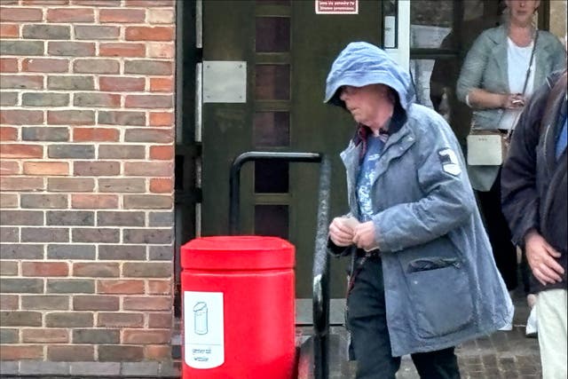 Daniel Lingham, 71, of Newton St Faith, Norfolk, leaves Norwich Magistrates’ Court having been sentenced to 12 weeks in prison suspended for 18 months over his illegal collection of wild birds’ eggs (Sam Russell/ PA)
