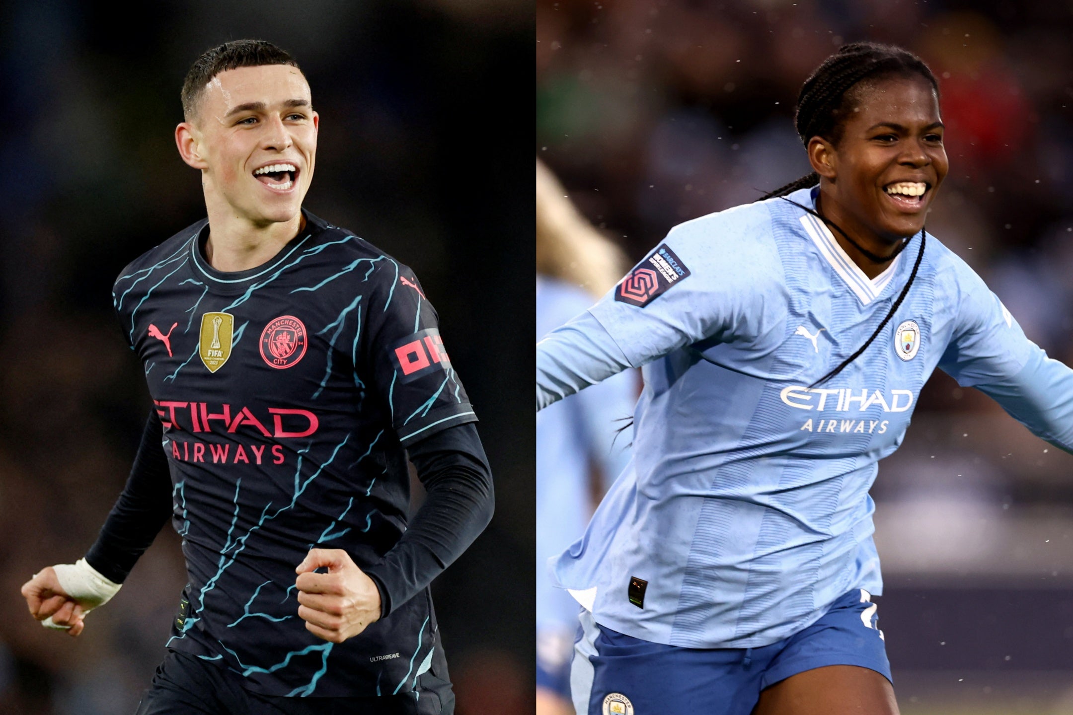 Phil Foden and Khadija Shaw were named player of the year at the FWA Awards
