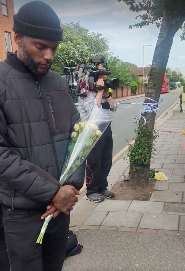 Faron Paul pays his respects to Daniel Anjorin in Hainault