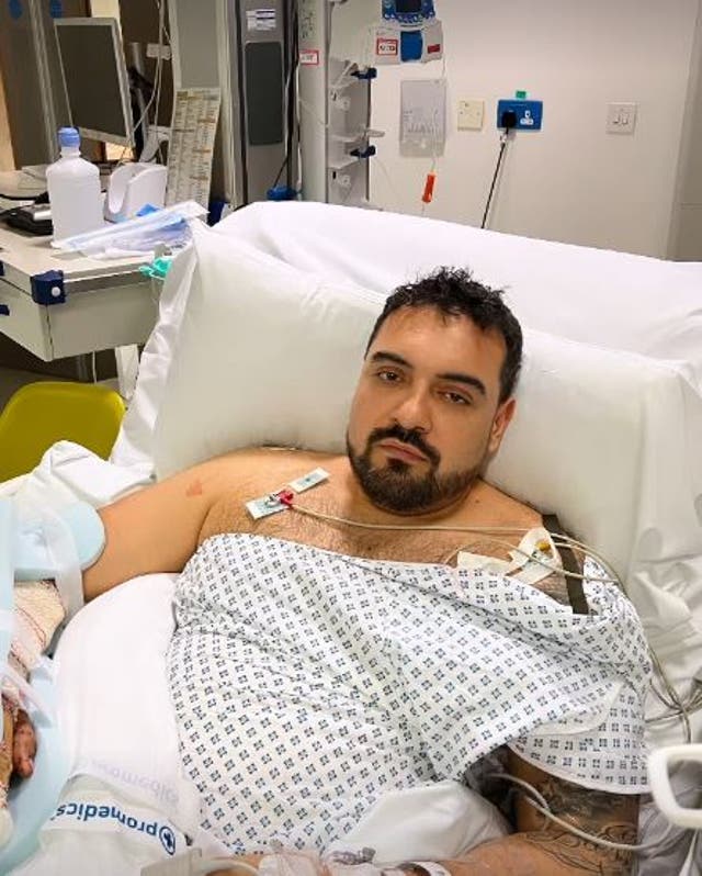 <p>A ‘hero’ injured in the sword attack in east London has spoken for the first time since the incident as he recovers in hospital</p>